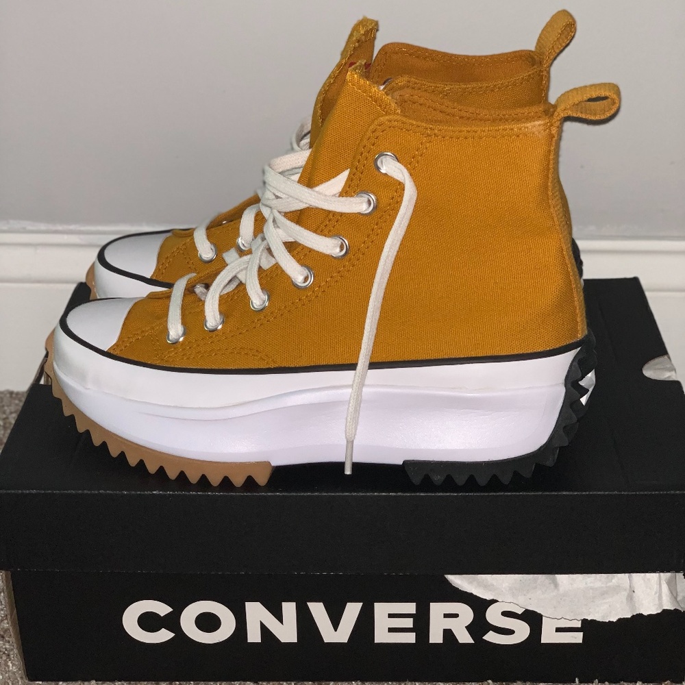 Saffron Yellow Converse Run Star Hike Hi
